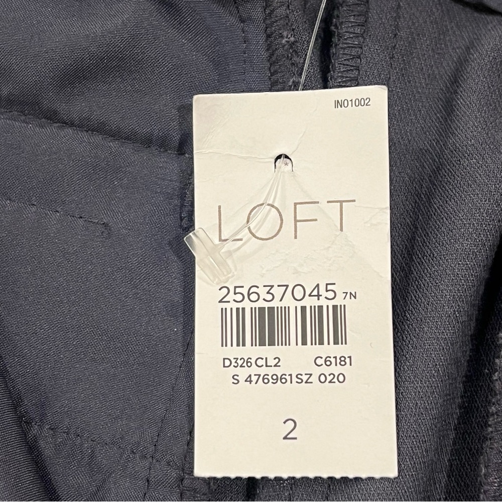 NWT Ann Taylor LOFT $70 Julie Skinny Ankle Length Dress Pant 2 Mid-Rise Gray - Picture 10 of 16